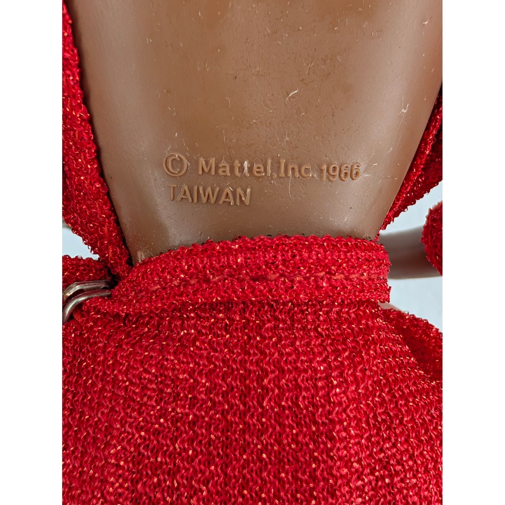 Vintage 1979 First Black Barbie Doll Mattel 1293 Red Disco Outfit Original Box - Picture 12 of 16